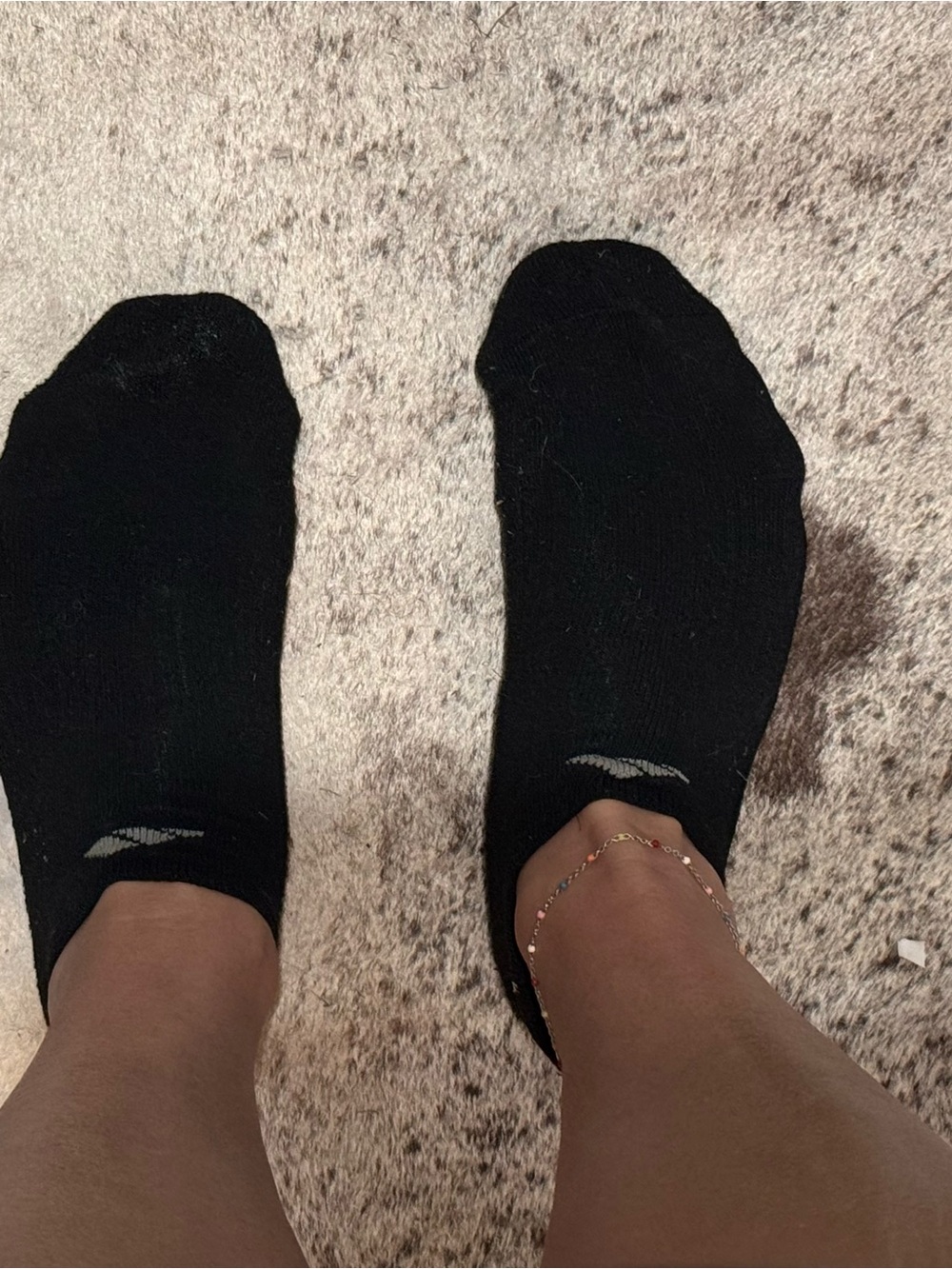 Well worn adidas Black Low-Cut GYM Athletic Socks